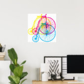 Penny Farthing CMYK Poster (Thuiskantoor)