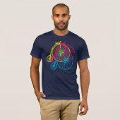 Penny Farthing CMYK T-shirt (Voorkant volledig)