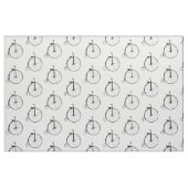 Penny farthing Cycle Theme Bicycle Print Fabric Stof (Fat Quarter)
