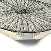 Penny Farthing fiets Poster (Hoek)