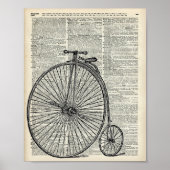 Penny Farthing fiets Poster (Voorkant)