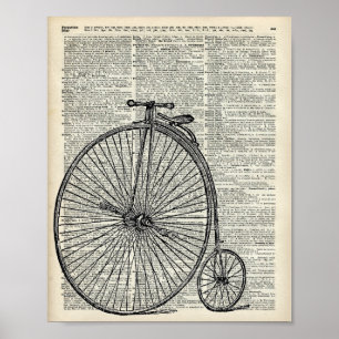 Penny Farthing fiets Poster