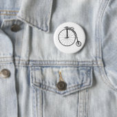 Penny Farthing  Fietsillustratie Ronde Button 5,7 Cm (In situ)