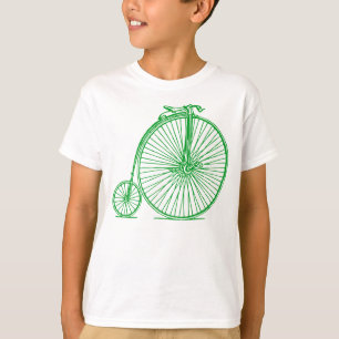 Penny Farthing - Gras Groen T-shirt