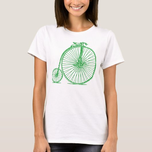 Penny Farthing - Grass Green T-shirt (Voorkant)