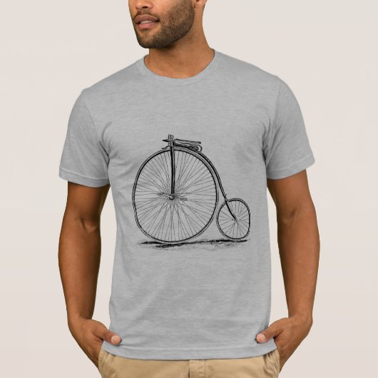 Penny Farthing High-Wheel Bicycle T-shirt (Voorkant)