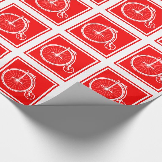 Penny Farthing High Wheeler Cadeaupapier (Hoek)