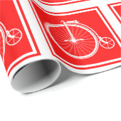 Penny Farthing High Wheeler Cadeaupapier (Rol Hoek)