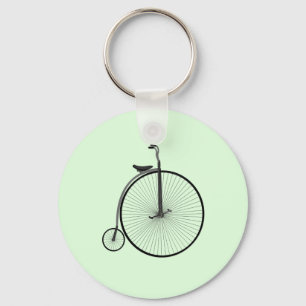 Penny-Farthing hoge wiel antieke fiets in mintstaa Sleutelhanger