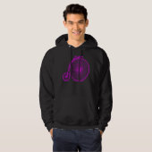 Penny Farthing - Magenta Hoodie (Voorkant volledig)