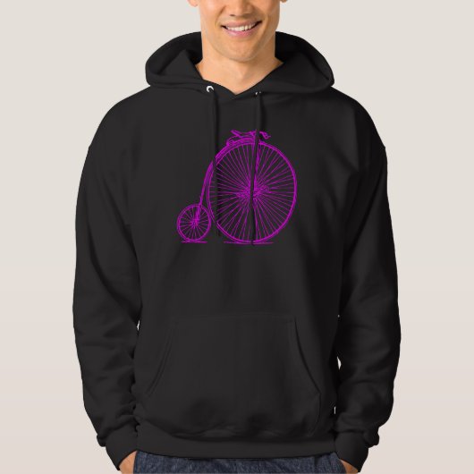 Penny Farthing - Magenta Hoodie (Voorkant)