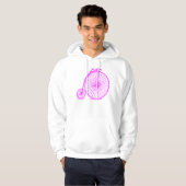 Penny Farthing - Magenta Hoodie (Voorkant volledig)
