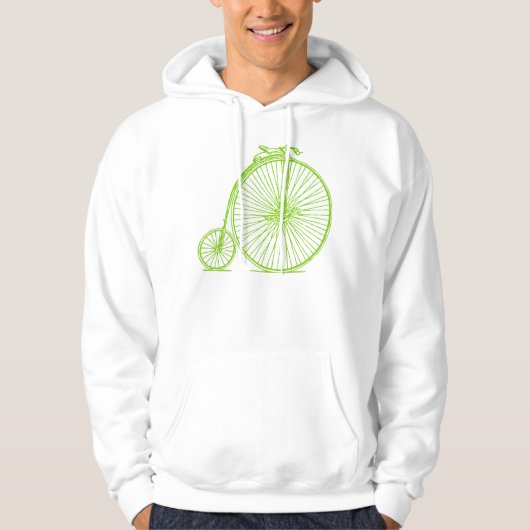 Penny Farthing - Martiaans groen Hoodie (Voorkant)