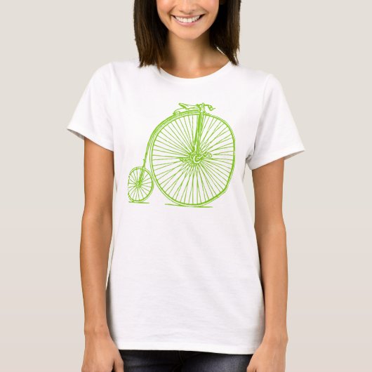 Penny Farthing - Martian Green T-shirt (Voorkant)