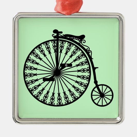 Penny-farthing Metalen Ornament (Voorkant)