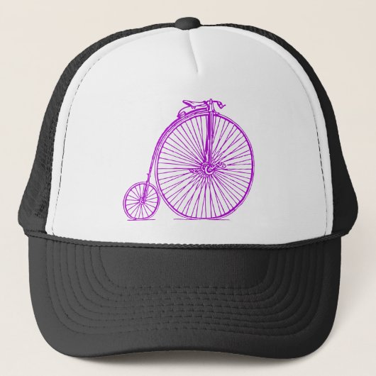 Penny Farthing - Paars Trucker Pet (Voorkant)