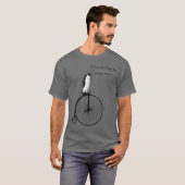 Penny-Farthing Penguin Poops T-shirt (Voorkant volledig)