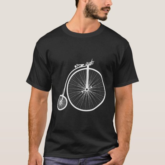 Penny Farthing Retro T-shirt (Voorkant)