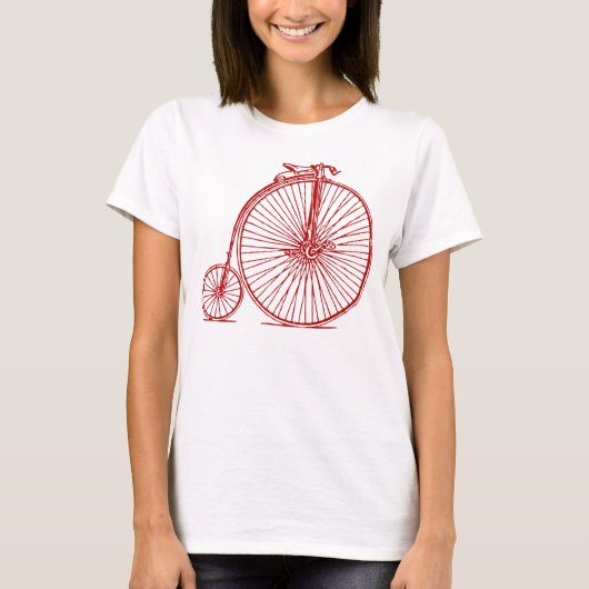Penny Farthing - Ruby Red T-shirt (Voorkant)