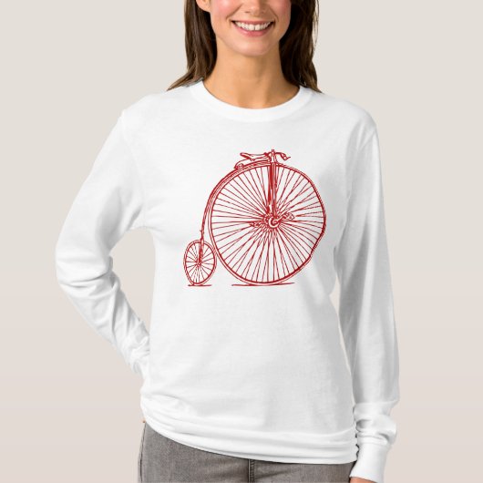 Penny Farthing - Ruby Red T-shirt (Voorkant)