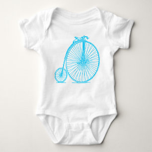 Penny Farthing - Sky Blue Romper