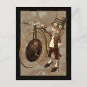 Penny Farthing Steampunk Briefkaart (Voorkant)