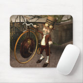 Penny Farthing Steampunk Muismat (Met muis)
