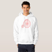 Penny Farthing - Tropisch Roze Hoodie (Voorkant volledig)