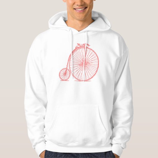 Penny Farthing - Tropisch Roze Hoodie (Voorkant)