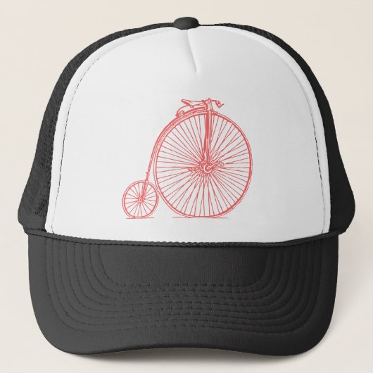 Penny Farthing - Tropisch Roze Trucker Pet (Voorkant)