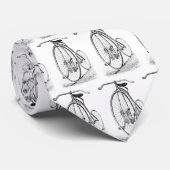 Penny Farthing  Victoriaans fiets Stropdas (Opgerold)