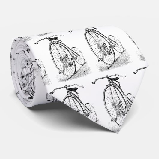 Penny Farthing  Victoriaans fiets Stropdas (Opgerold)