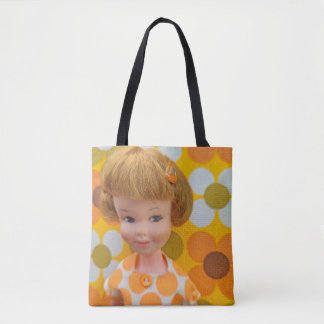 Penny Flower Power Geel en Olijfgroen Tote Bag