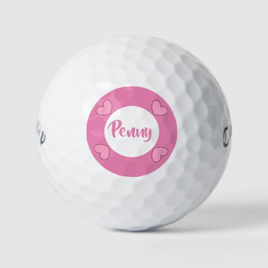 #Penny golfballen door dalDesignNZ (Voorkant)