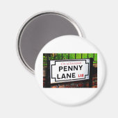 penny lane Liverpool England-teken Magneet (Voorkant / Achterkant)