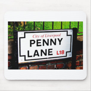 penny lane Liverpool England-teken Muismat