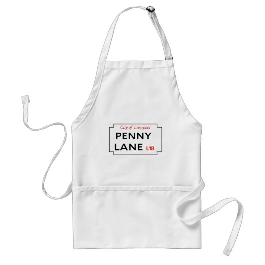 Penny Lane Standaard Schort (Voorkant)