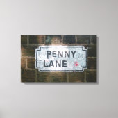 Penny Lane Street Sign Canvas Afdruk (Voorkant)