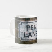 Penny Lane Street Sign Koffiemok (Voorkant links)