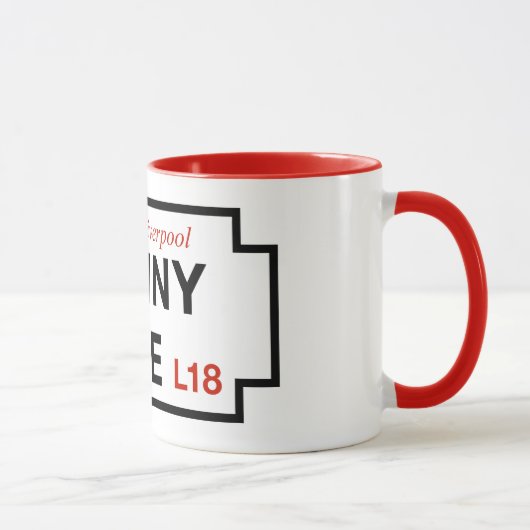 Penny Lane, Street Sign, Liverpool, Verenigd Konin Mok (Rechts)