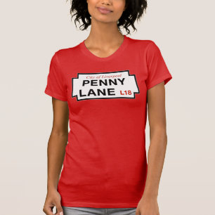 Penny Lane, Street Sign, Liverpool, Verenigd Konin T-shirt