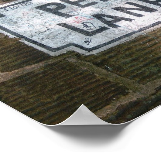 Penny Lane Street Sign Poster (Hoek)