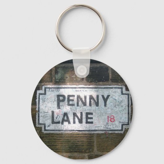 Penny Lane Street Sign Sleutelhanger (Voorkant)