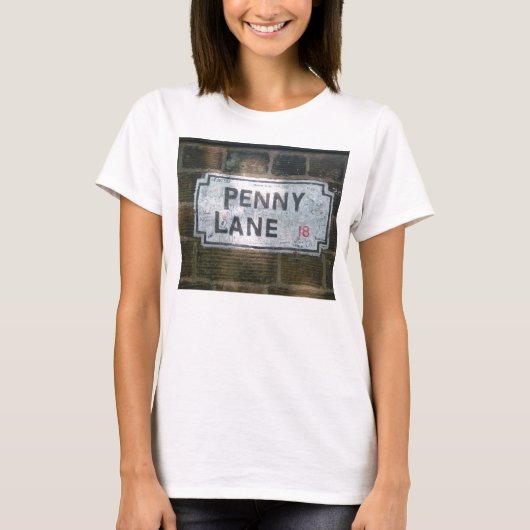 Penny Lane Street Sign T-shirt (Voorkant)