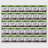 Penny Lane uit de stad Liverpool England Cadeaupapier (Vlak)