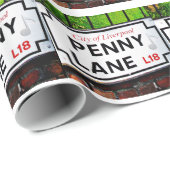 Penny Lane uit de stad Liverpool England Cadeaupapier (Rol Hoek)
