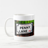 Penny Lane uit de stad Liverpool England Koffiemok (Links)