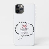 Penny/Nickel for your thoughts Phone Case (Achterkant)