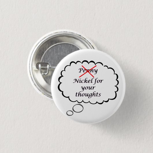 Penny/Nickel Thought Button (Voorkant /achterkant)