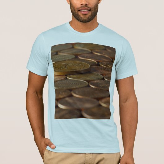 Penny Pennies Coins Money T-shirt (Voorkant)